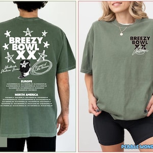 Chris Brown Album Shirt, Breezy Bowl XX Tour 2 Sided Tee, Chris Brown Shirt, Chris Brown Merch Shirt, CB Tour 2025 Shirt, Breezy Bowl Tee