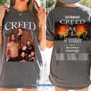 Creed Band 2025 Tour Summer of ’99 Tour Shirt, Rock Band Creed Graphic Shirt,  Creed Band Fan Gift, Creed 2025 Concert Merch, Creed Shirt