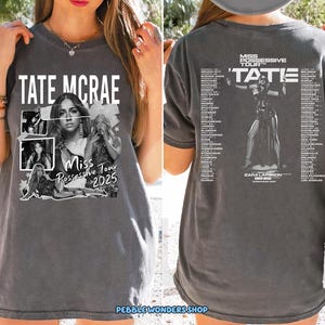 Comfort Colors Miss Possessive Tour 2025 Tate McRae Shirt, Tate McRae Concert Shirt, Tate McRae Tshirt, Tate Mcrae Fan Tee, Tate McRae Merch