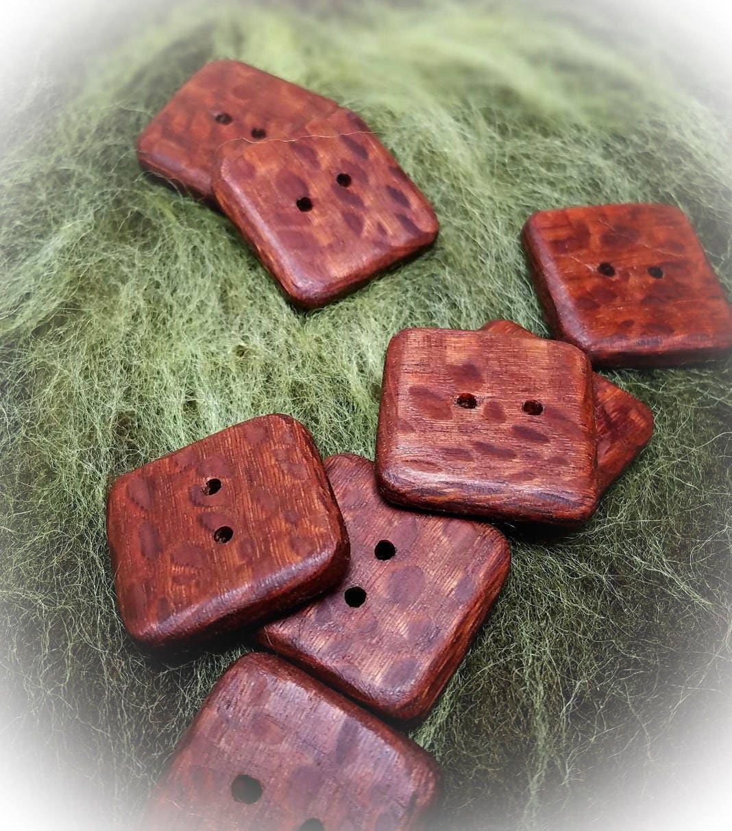 Handmade Leopard Wood Buttons - Etsy