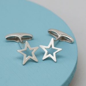 handmade star cufflinks