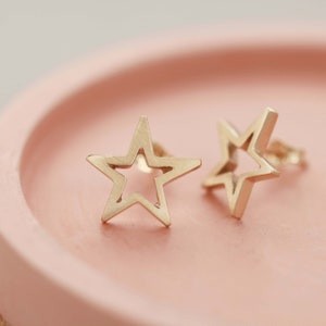 geometric star earrings