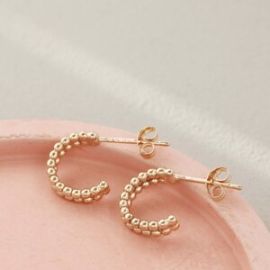 mini huggie hoop earrings