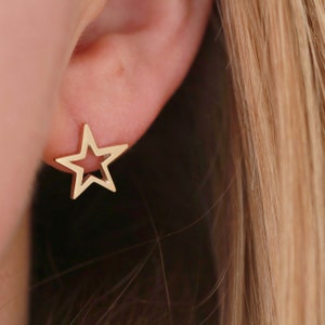 celestial star earrings