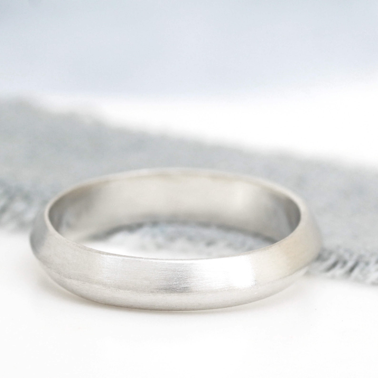 Sterling Silver Plain Band Rings. Silver Wedding Band Etsy