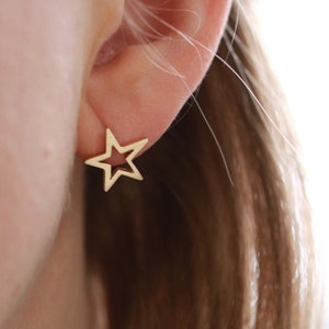 gold celestial earrings