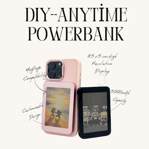 Customizable DIY MagSafe Power Bank - 5000mAh, 15W Fast Wireless Charging