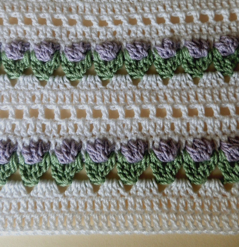 Baby Girl Dress and Bonnet 18 to 24 mo Crochet Pattern PDF image 4
