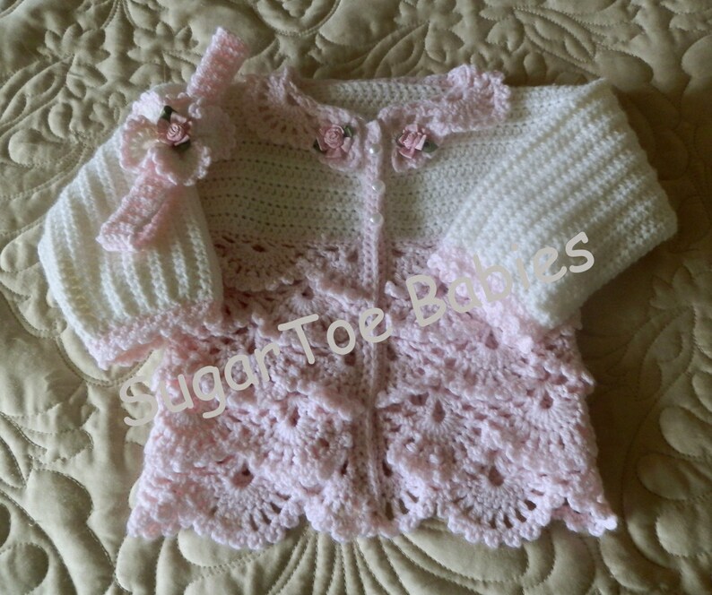 Baby Sweater Crochet Pattern 12 mo Instant PDF Download Etsy