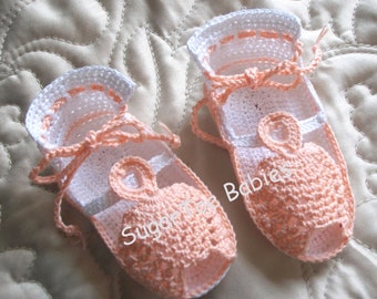 Baby Booties Pfirsich Ananas Design (PDF-Schnittmuster)