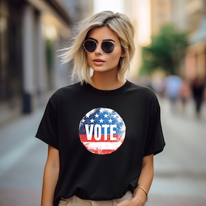 Abstimmung Wahl Shirt, Abstimmung Shirts, Polit Shirt, Voting Shirt, Wählerregistrierung, Vote Button Shirt, Wähler Tshirt, Wahl 2024 Tshirt,