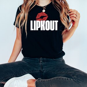 Graphic TShirt, Girlfriend TShirt, Mental Health Shirt, Positive Vibes Tshirt, Comfort Shirt, Red Lip Tshirt, Graphic Tee, Gift for Her
