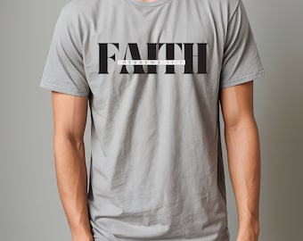 Camiseta de fe: Camiseta espiritual de algodón, corte unisex