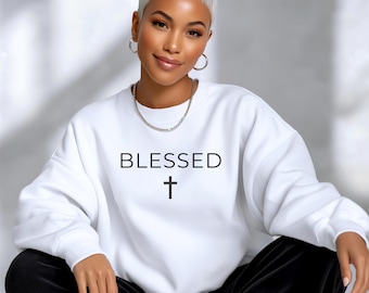 Blessed Cross Shirt | Minimalist Christian Apparel