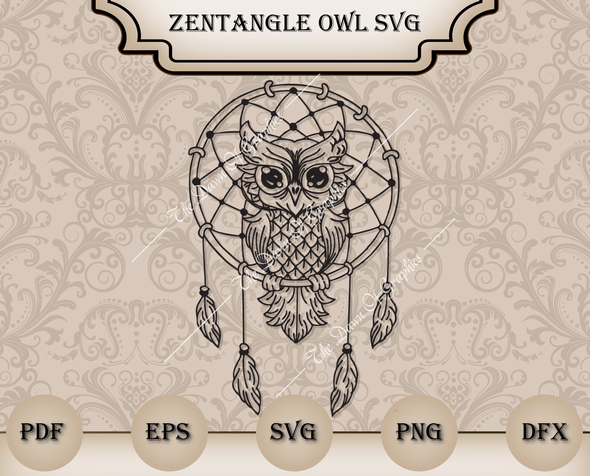 Free Free 267 Owl Mandala Cricut SVG PNG EPS DXF File
