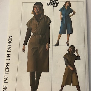 Uncut Simplicity 7663 Misses Jiffy Pantdress jumpsuit Pattern Size 16