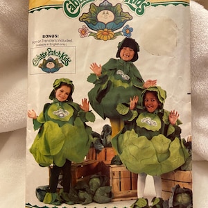 Butterick Cabbage Patch Kids Costume Pattern 1984 – Includes Iron-Ons