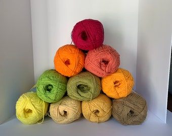 Discontinued Bernat Handicrafter Cotton Yarn, Free Shipping, Various Colors