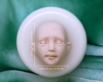 Strumento per la creazione di volti, stampo 3D per volti umani, stampi per volti unici fatti a mano per la creazione di bambole, stampi per personaggi espressivi n. 225