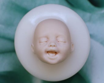 Singing Baby Face Mold made of high-quality silicone No.137