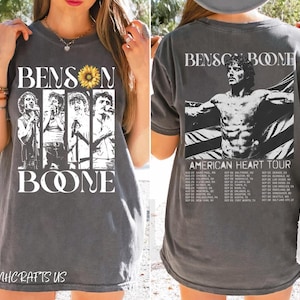 Vintage Benson Boone Merch Kid Shirt, America Heart Tour Tshirt, Benson Boone Concert Shirt, Benson Boone Tour Shirt, BB Tour Merch T Shirt