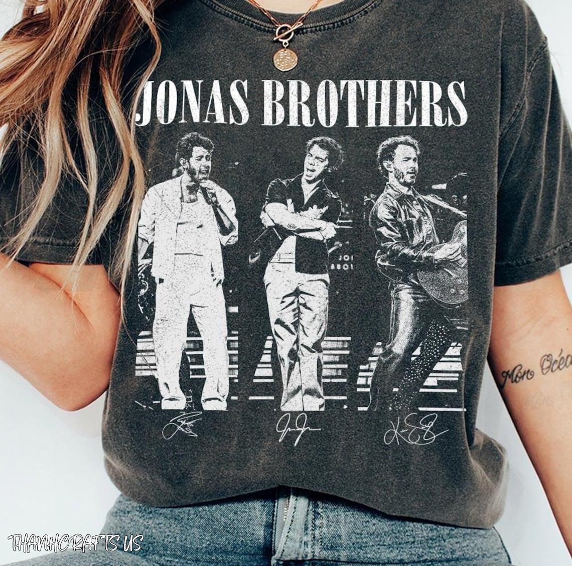 Vintage Jonas Brothers Shirt, Jonas Bros 20th Annivesary Tour 2025  Shirt, Jonas Retro 90's Sweater, Jonas Brother Merch, One Night Tour
