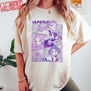 Kpop Huntrix Shirt, Kpop Demon Hunters Shirt, Kpop Huntrix Tee, Mira, Rumi, Zoey, Derpy Tiger Tee, Gift for Huntrix fans, Saja Boys Fans