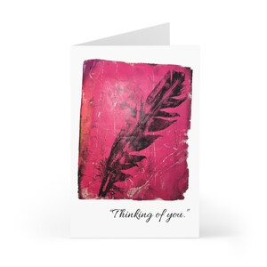 7 Condolence Cards, Sympathy Cards, Comfort Cards, Thinking of You Cards, Friendship Cards, Feather Design, Hold on Tight, My Dear Friend,