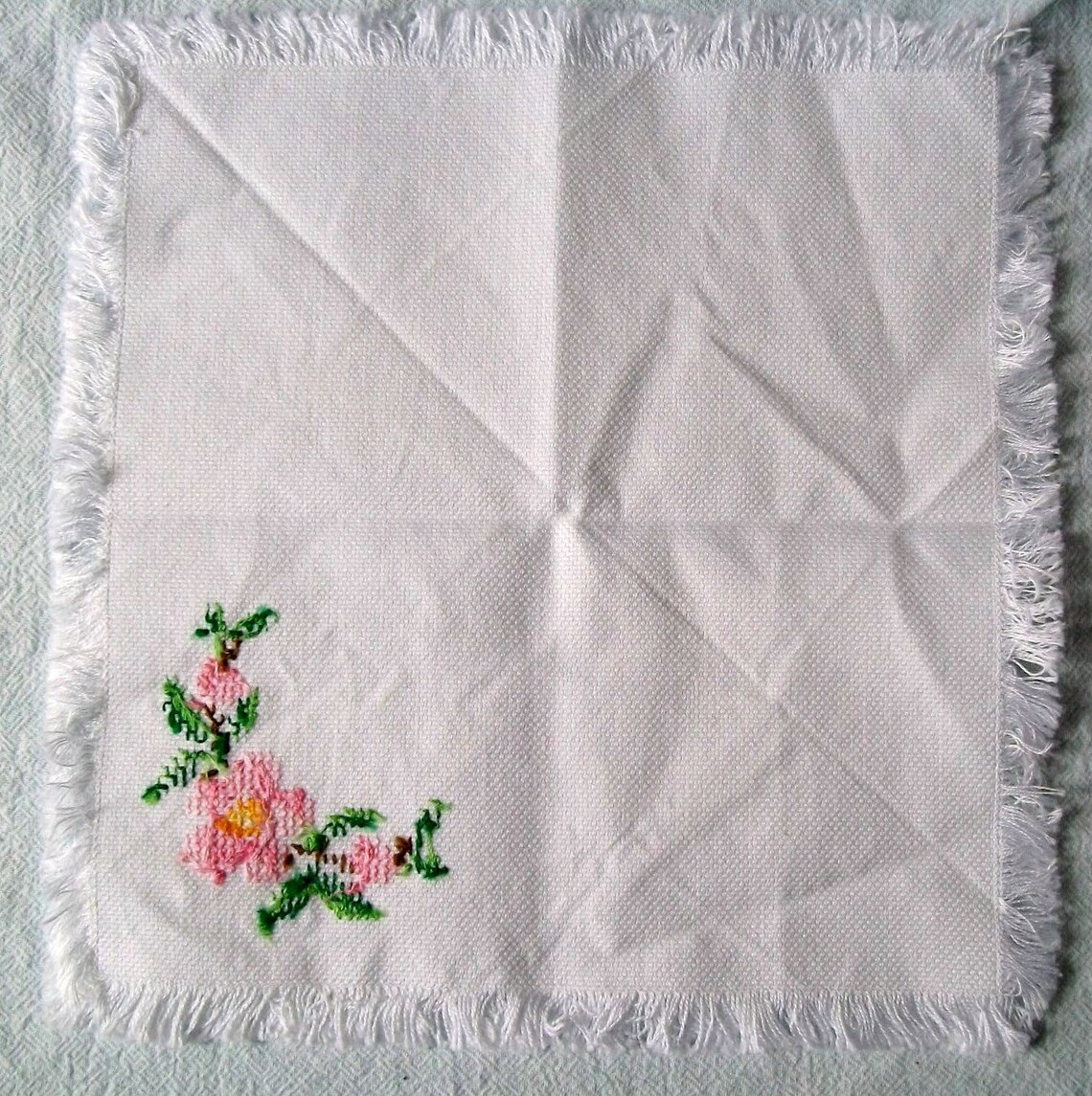 Embroidery Cloth Napkins Springtime Flowers Etsy