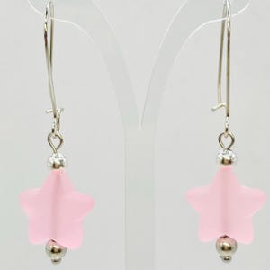Pink Star Earrings