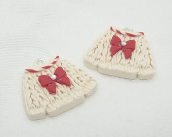 Ugly Christmas Sweater Charms for Jewelry or Other Decorations