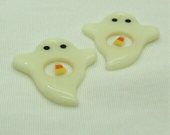 Halloween Ghost Glow in the Dark - Tiny Candy Corn in See Thru Tummy