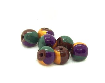 Small Round Handmade Polymer Clay Beads for DIY Jewelry Makers  Handcrafted Artisan Loose Beads Jewelry Supplies