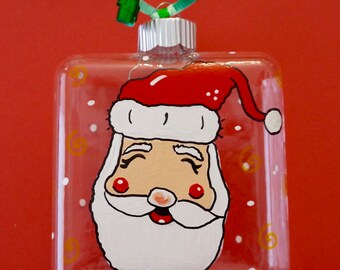 Santa Claus hand painted ornament