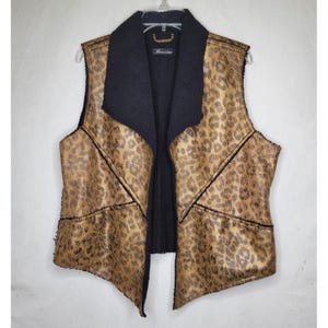 Vintage Leopard Vest - Etsy Canada