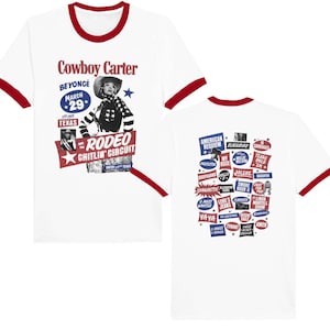 ビヨンセ カウボーイ カーター ツアー シャツ - ユニセックス リンガー Tシャツ