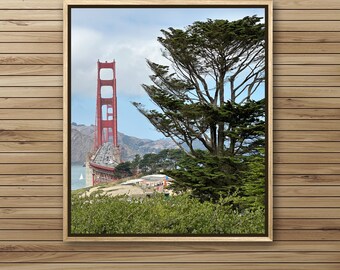 Golden Gate Bridge/San Francisco/California/NorCal/Pacific/Nature/Trees/Pacific/Affordable Home Decor/Fine Art Photography/ Photo Print Only
