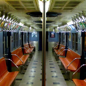 Subway Series 7 - New York City  -tangerine - 8 x 10  Photograph - NYC Decor - Affordable Home Decor- Fine Art Photography- New York photos