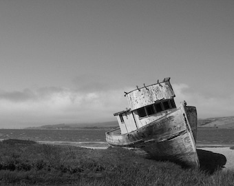 Cast  Away - Inverness, California 30 X 40"  Metallic Photo Print /  Affordable Home Decor/ Fine Art Photography