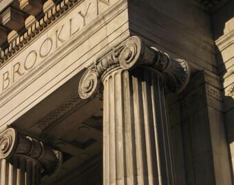 Brooklyn Dime Savings Bank Sepia Photo Print: Vintage NYC Wall Art