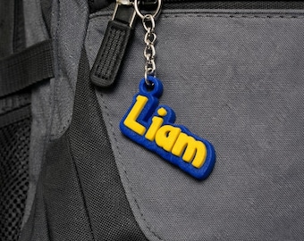 Niestandardowy brelok z imieniem w stylu anime | Spersonalizowany brelok z imieniem gracza | Etykieta z imieniem do plecaka dla dzieci | Niestandardowy brelok z imieniem | Prezent dla dzieci
