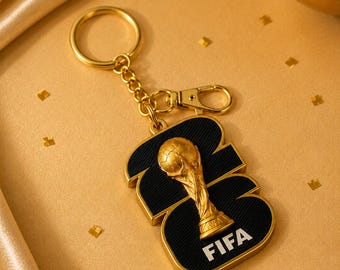 Brelok z otwieraczem do puszek Mistrzostw Świata | Prezent dla kibica piłki nożnej | Brelok z nadrukiem 3D inspirowany FIFA | Akcesorium dla miłośnika piłki nożnej | Gotowy do wysyłki