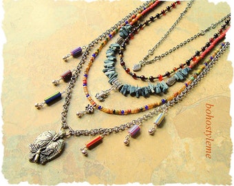 Handmade Bohemian Jewelry Colorful Beaded Boho by BohoStyleMe