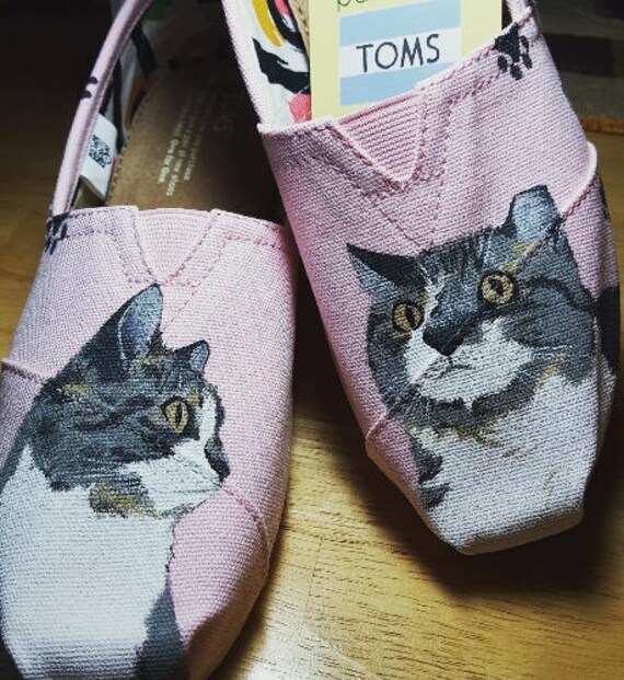 toms shoes cat print
