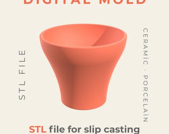 Ceramic Mug Mold Digital Download | STL Cup Master for Pottery, Clay & Slip Casting