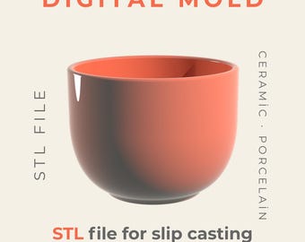 Moule numérique pour tasse en céramique | Fichier maître STL pour des créations de tasses uniques
