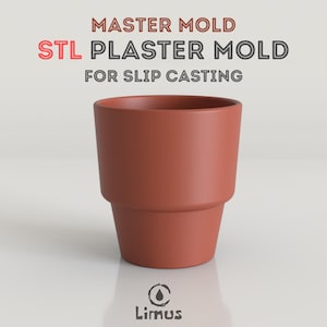 Hoofdvorm keramische mok STL | Keramisch gietgereedschap voor studio slip en bekerontwerp