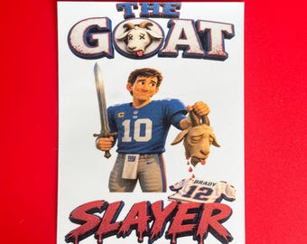 Eli Manning Tom Brady klistermärke fotbollsdekal