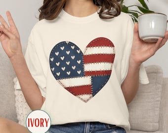 Comfort Colors® Patriotic American Flag Shirt, USA 250 Year Celebration Tee, July 4th Semiquincentennial T-shirt, Independence Day Tee