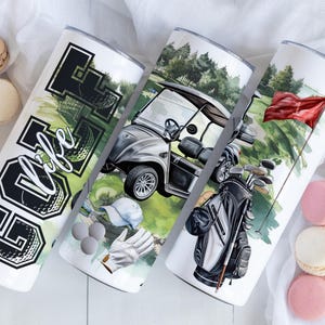 Golf Life Tumbler Gift, 20oz Golf Player Travel Mug, Golf Lover Drinkware, Insulated Stainless Steel Drinking Cup for Golfers, Tournament